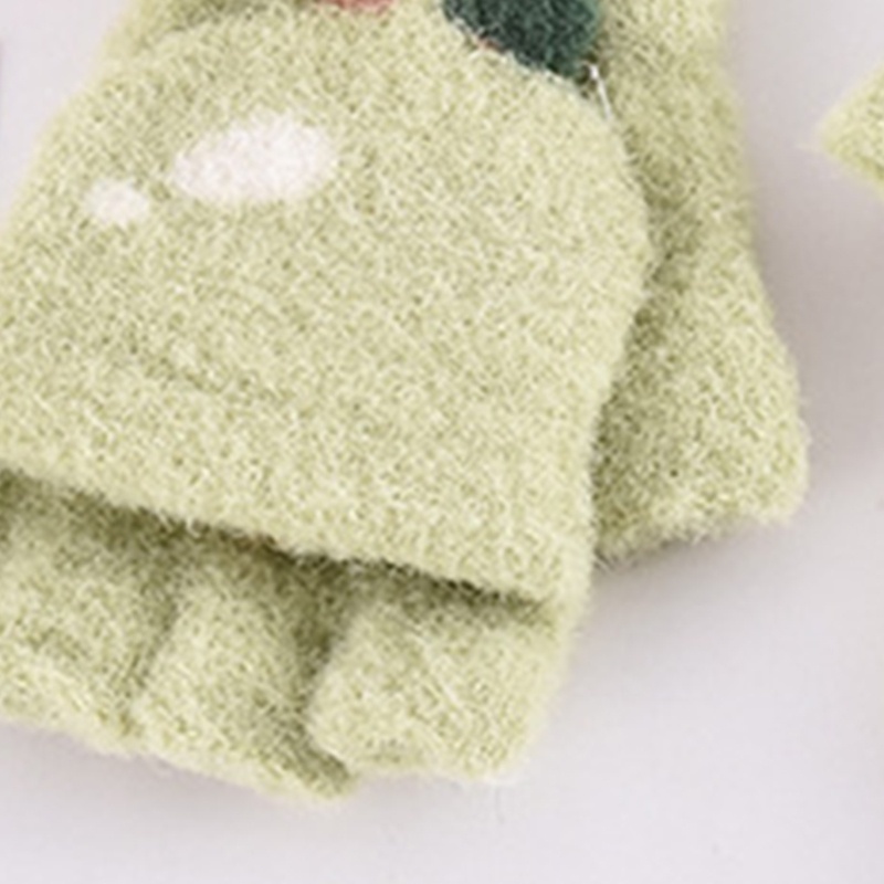 Găng Tay Hở Ngón Mềm Mại Giữ Ấm Mùa Đông Cho Bé