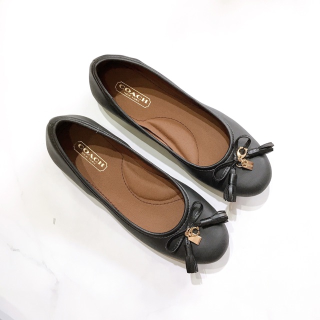 Giày bệt nữ Coach búp bê nơ siêu mềm êm bẻ gập thoải mái (hàng xuất nguyên hộp, ảnh thật shop chụp) | BigBuy360 - bigbuy360.vn