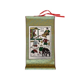 Tranh Đông Hồ Ngày Mùa Bồi Lụa - Dong ho folk paintings