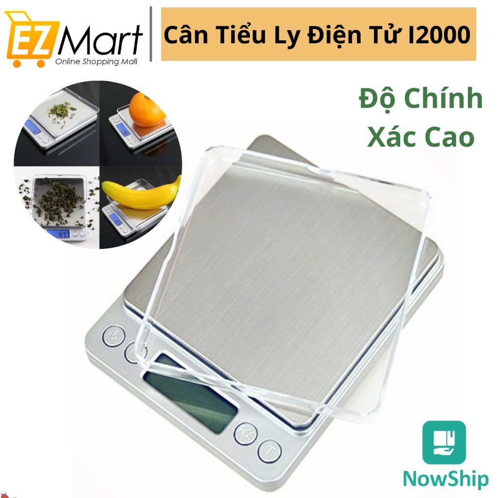 [Mã LIFE1703ALL giảm 10% đơn 50K] Cân Tiểu Ly Điện Tử I2000 Cỡ 3kg Cao Cấp - Độ Chính Xác Cao