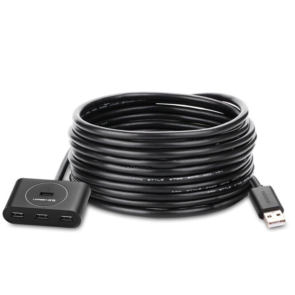 Bộ chia Hub USB 3.0 ra 4 Port Ugreen 30218 30291 CM113 Chính hãng ( dây 1.5m, 2m,cổng trợ nguồn USB C )