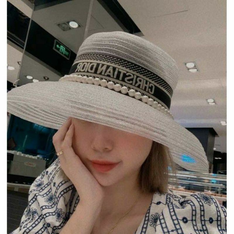 Mũ Nữ đi chơi đi biển kiểu lồng đèn hội an