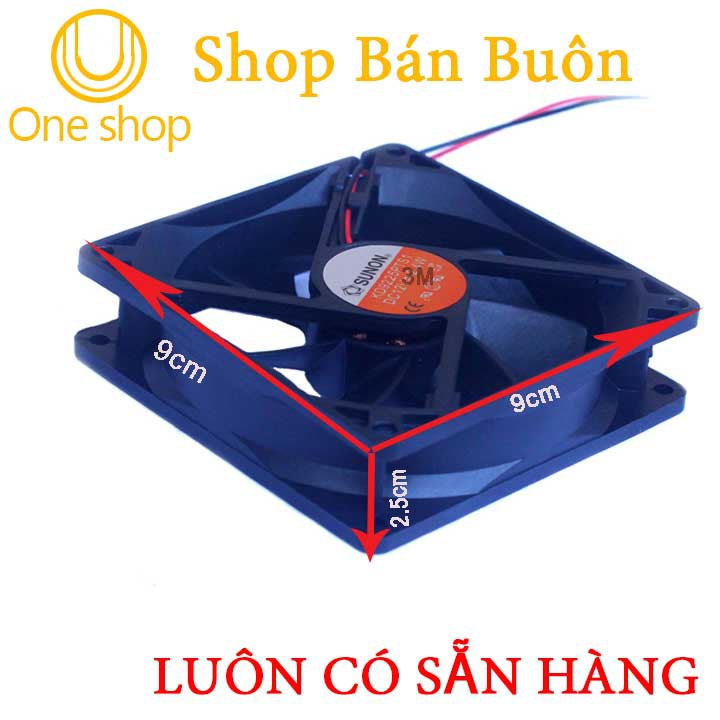 Quạt Tản Nhiệt Sunon 9x9x2.5Cm 12VDC - 2.6W