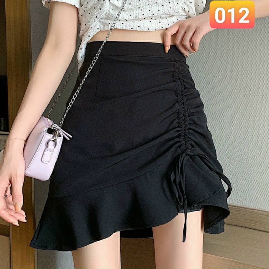 Chân váy nữ Ullizzang rút dây eo kiểu mẫu siêu hot