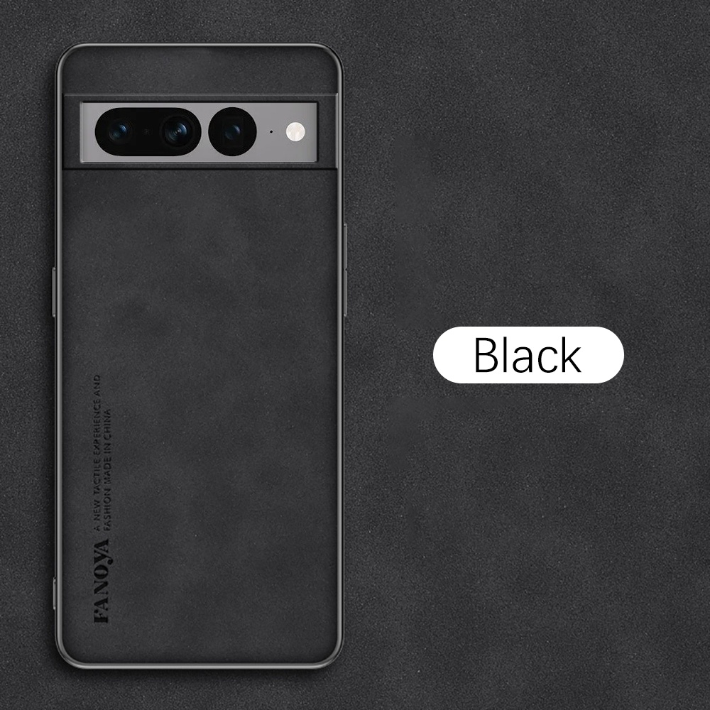 For Google Pixel 6a Case Lambskin Texture Leather Matte Cover On Googe Pixel6a Pixel 6 a Pro Soft Silicone Frame Protect Fundas