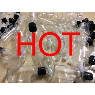 30 Lọ thủy tinh trong nắp đen đựng tinh dầu 50ml