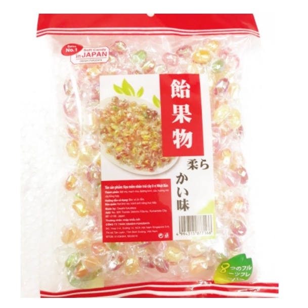 Combo 10 gói x 300g KẸO MỀM NHÂN TRÁI CÂY 8 VỊ NHẬT BẢN (hàng chính hãng)