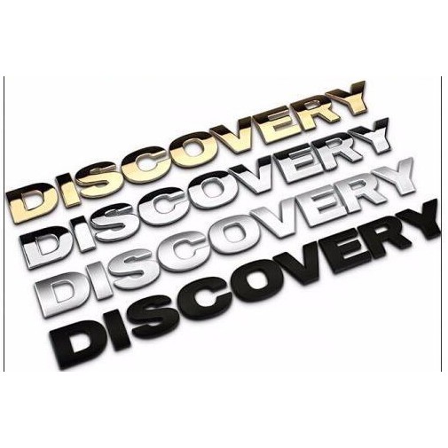  Tem chữ Discovery dán xe, đề can discovery 3D nổi dán xe ô tô