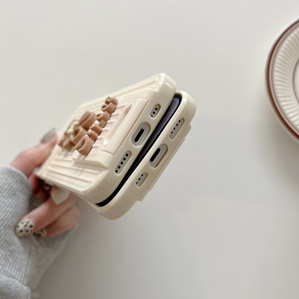 Ốp Điện Thoại Hình Gấu 3D Dễ Thương Cho iPhone 12 13 11 PRO MAX XR 11 12 PRO X XS MAX