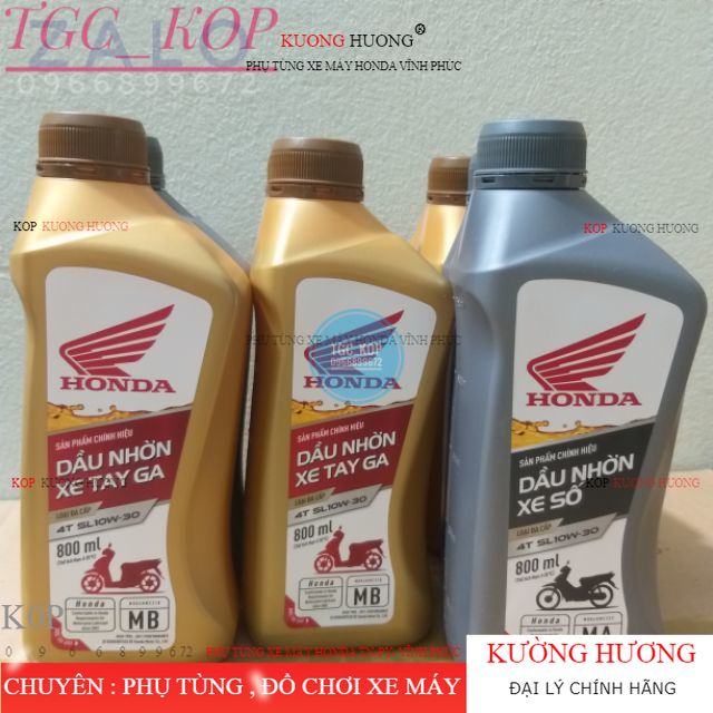 Dầu Nhớt Honda Chính Hiệu , Nhờn xe Ga , Xe Số 800 ML