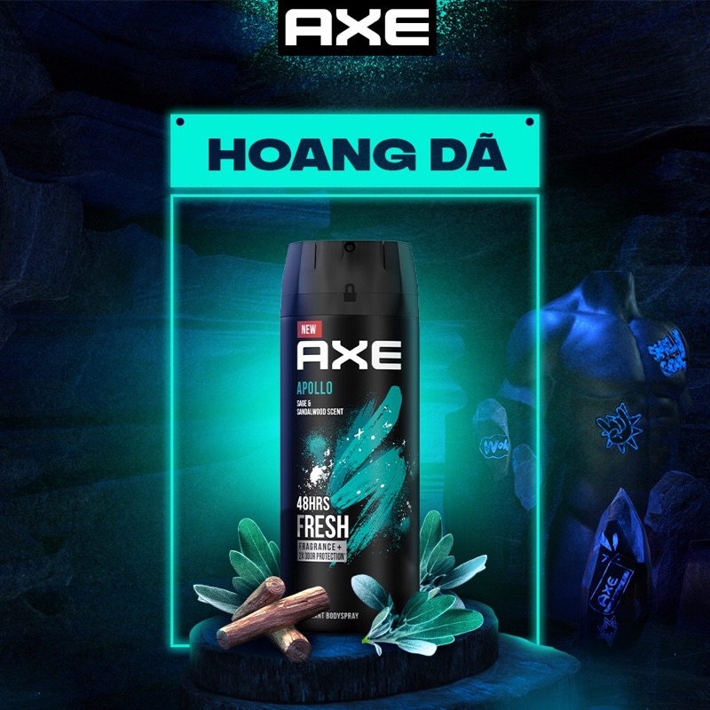 𝐆𝐈𝐀́ 𝐇𝐔̉𝐘 𝐃𝐈𝐄̣̂𝐓 Xịt khử mùi nước hoa toàn thân AXE dành cho nam với hương thơm tinh tế và tự nhiên