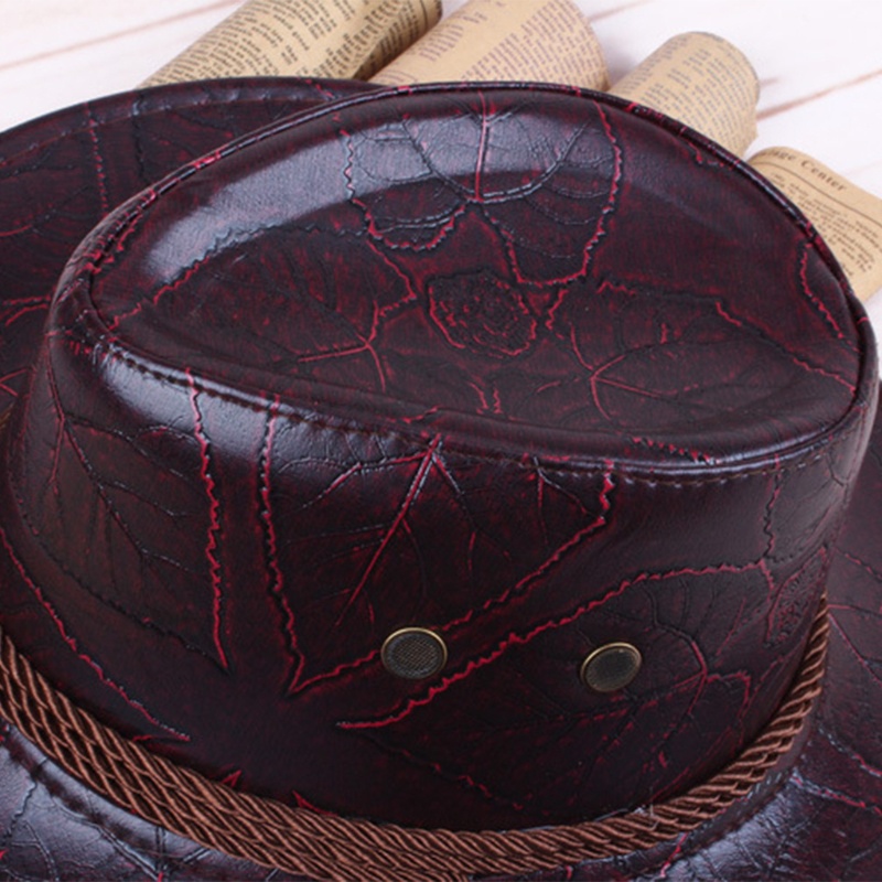 Mũ Cao Bồi Bằng Da Phong Cách Hipster Thời Trang Mùa Đông