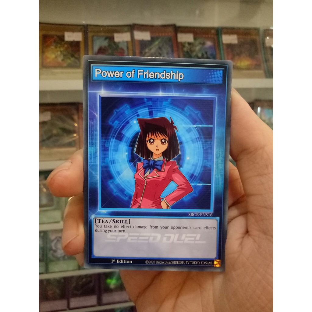 Thẻ Bài Lẻ YugiOh! Mã SBCB-ENS16 - Power of Friendship (Skill Card) - Common - 1st Edition