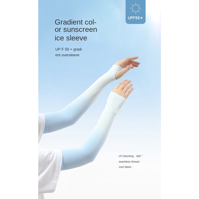 Găng Tay unisex Bằng Lụa Lạnh Mỏng Chống Nắng Tia UV Phong Cách Hồi Giáo Dùng Khi Lái Xe ​Kem Chống Nắng