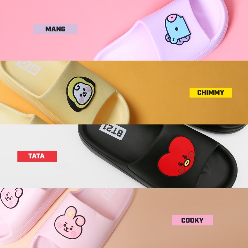 LINE FRIENDS BT21 BABY JOY SLIPPERS DÉP BÁNH MÌ BABY BT21