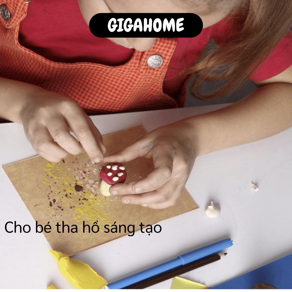 Đất Nặn GIGAHOME Hộp Đồ Chơi Đất Sét 12 Màu Có Khuôn Cho Bé Sáng Tạo, Chất Liệu An Toàn 5969