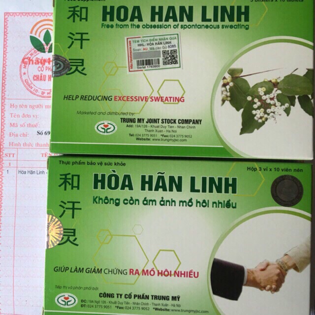 Hoà Hãn Linh - Giải pháp an toàn cho bệnh ra nhiều mồ hôi