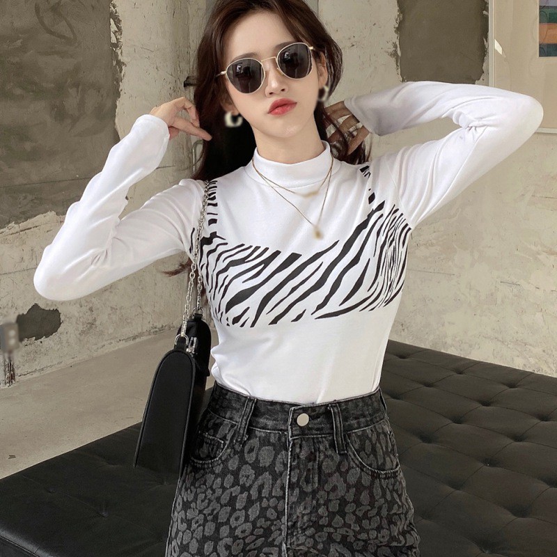 Áo Nữ Tay Dài Cổ Cao Thời Trang Cá Tính