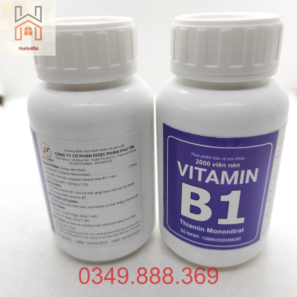 Vitamin B1 - Lọ 2000 viên - Bổ Sung Vitamin B1 Cho Cơ Thể