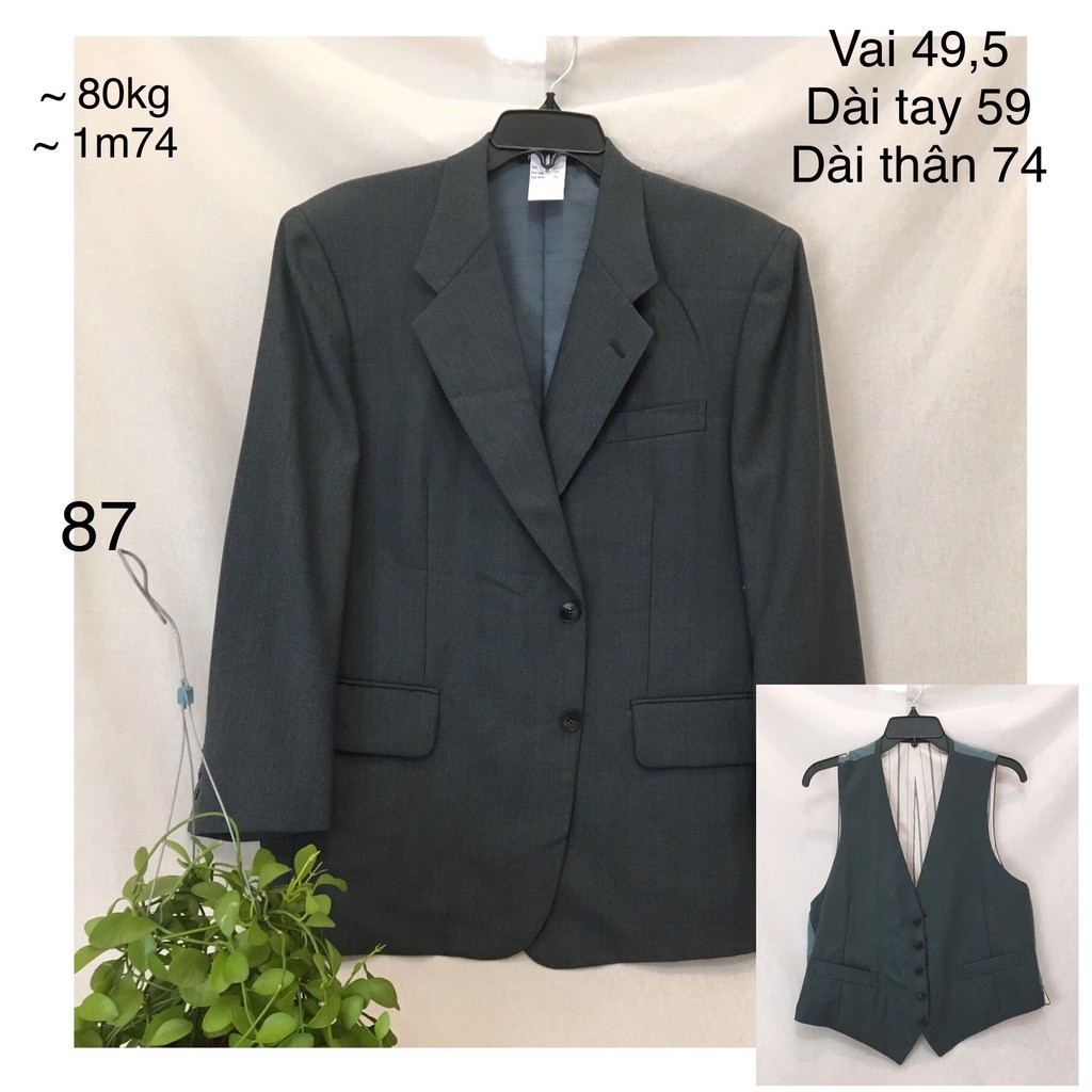 [Hàng lỗi nhẹ] Áo vest và blazer nam secondhand / 2hand nhiều size