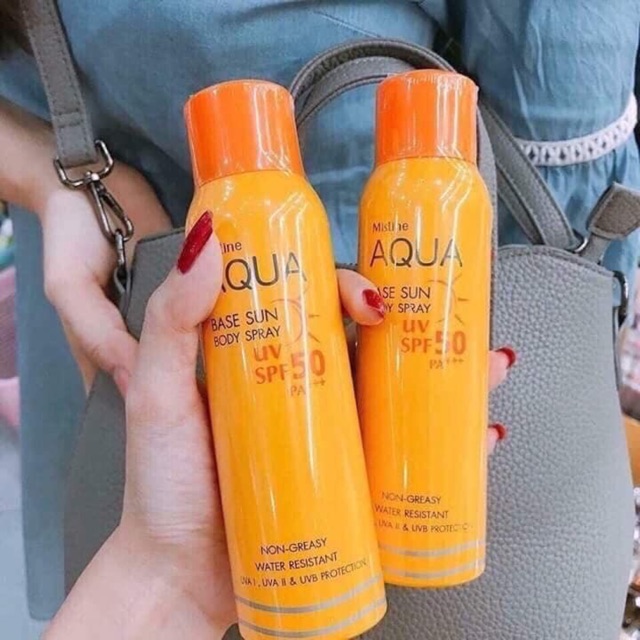 🔆 XỊT CHỐNG NẮNG AQUA ☀️ 💰💰💰90k Sl giảm  🆘🆘🆘 Xịt chống nắng Mistine của Thái - brand này quá nổi tiếng rồi chắc a