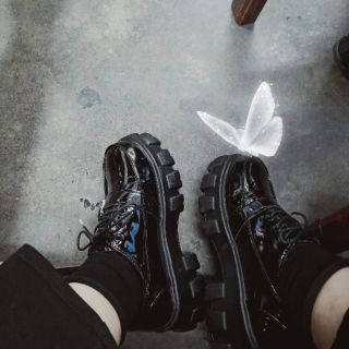 Giày da ulzzang ( ảnh thật cuối )