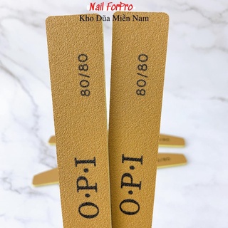 Lốc 10 Dũa Móng Tay OPI Da Bò Dũa Phá Bột Độ Nhám 80/80
