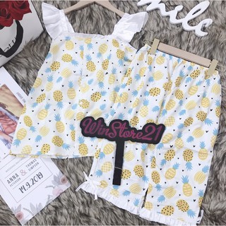 ( Freesize Kate ) Đồ Bộ Bèo Cánh Tiên Kate Lửng (P1)