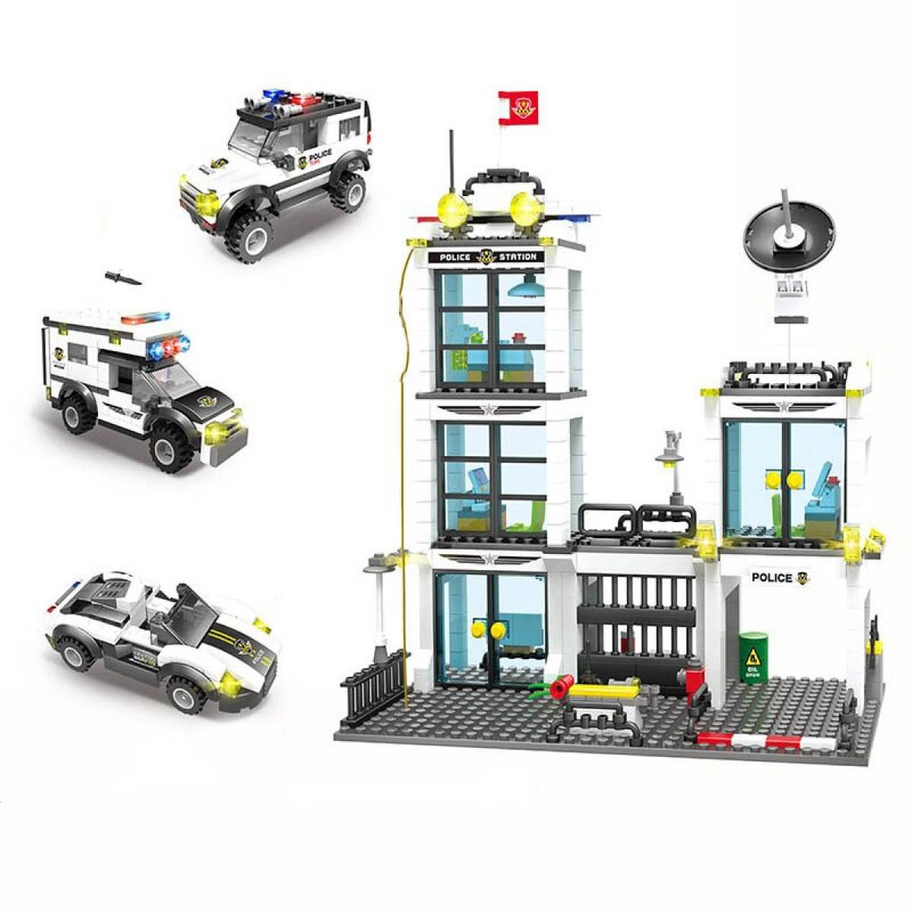 Đồ chơi ghép hình Lego Trụ sở Cảnh sát đặc nhiệm SWAT CITY SWAT TEAM 818pcs No.A330