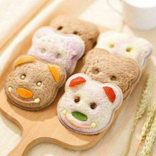 [Bento] Khuôn nhấn hình gấu cắt bánh mỳ sanwich