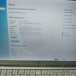 Laptop siêu bền gọn nhẹ 12 inch Panasonic CF-S10 Intel Core i5-2520m 3.2GHz 8GB RAM 128GB SSD - Likenew 98%