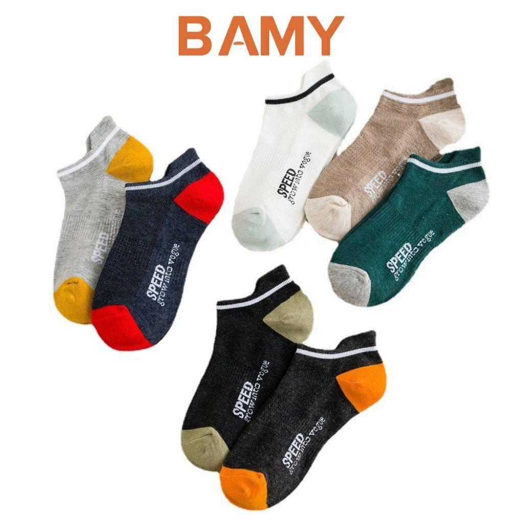 Combo 2 Đôi Tất Sped Nữ Cổ ngắn BAMY 100% cotton co giãn tốt