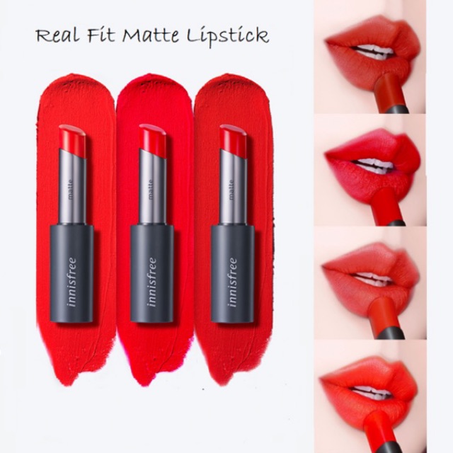 Son Thỏi Lì Mềm Mịn Môi Innisfree Real Fit Matte Lipstick (New 2019)