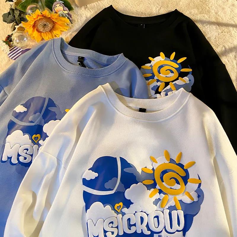 NRVP Áo Thun Nữ Dài Tay Cổ Tròn Thời Trang Hàn