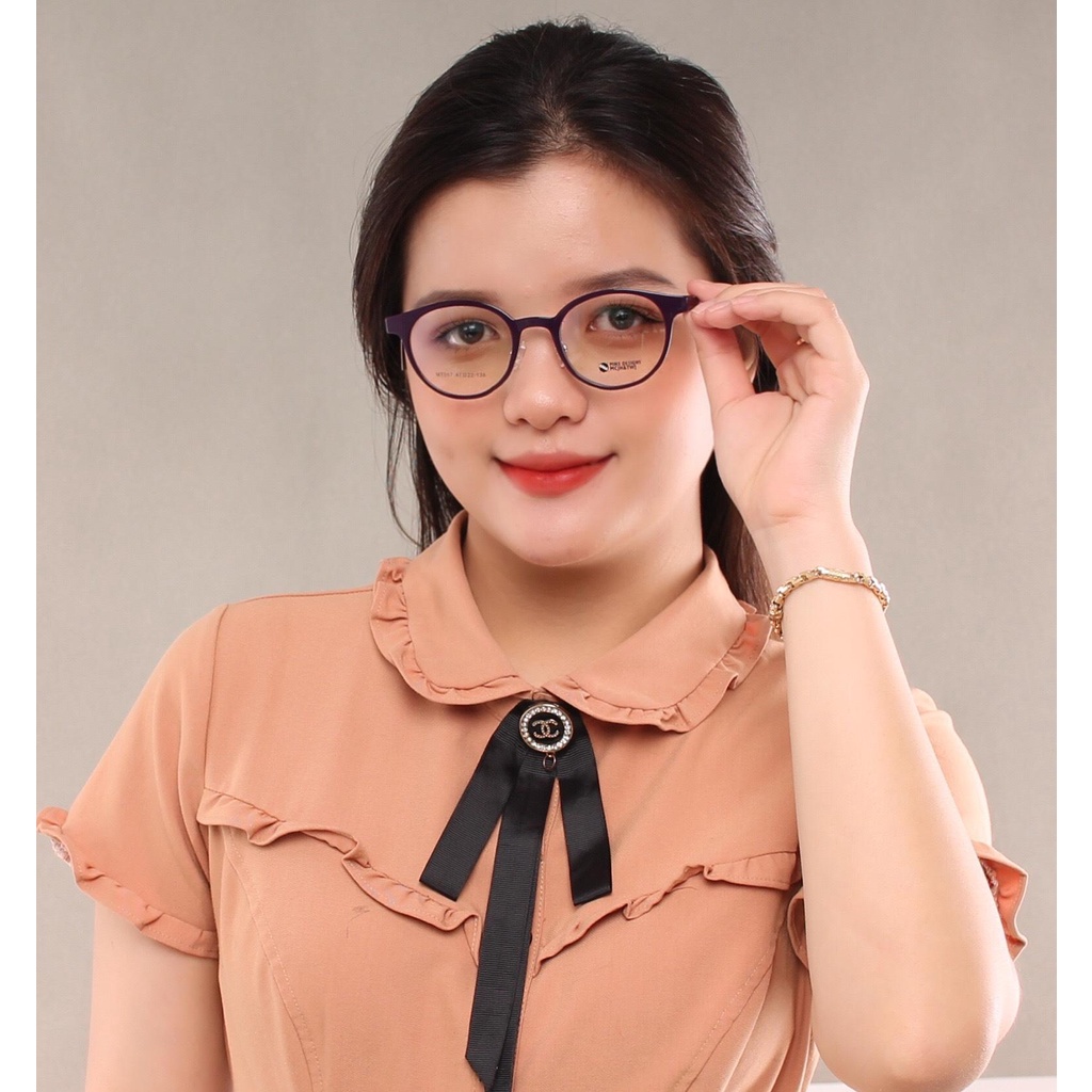 Gọng kính tr90 phối càng hợp kim cao cấp mt067