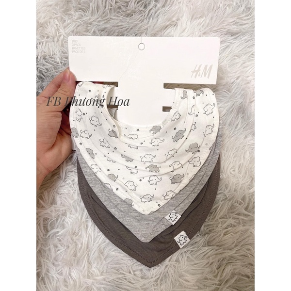 Set 6 yếm auth cotton cho bé