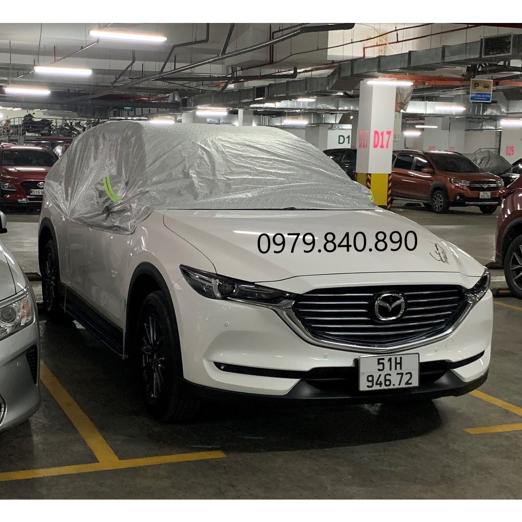 Bạt Phủ Ô Tô Xe Hơi Vải Dù Dupont Oxford Tráng Nhôm Cách Nhiệt Cao Cấp Chống Nắng Mưa Cho Xe 4, 5, 7, 9 chỗ và bán tải