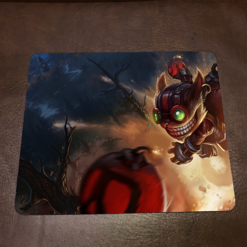 Lót chuột máy tính League of Legends ZIGGS - Mẫu 1 Mousepad cao su êm ái, nhận in theo yêu cầu