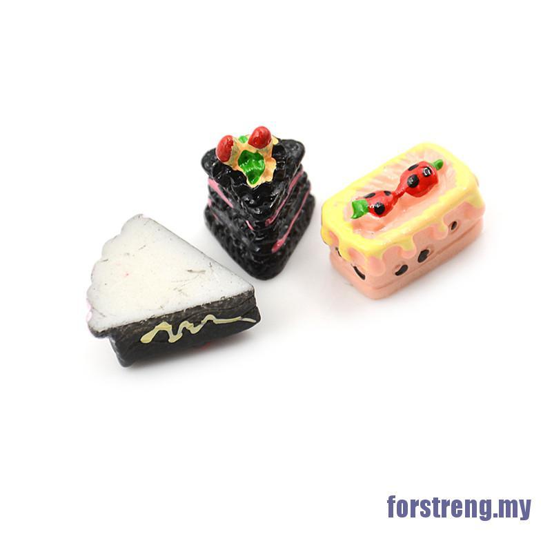 Set 8 Mô Hình Bánh Quy Mini Tỉ Lệ 1 / 12 Dùng Để Trang Trí Nhà Búp Bê 1 / 6