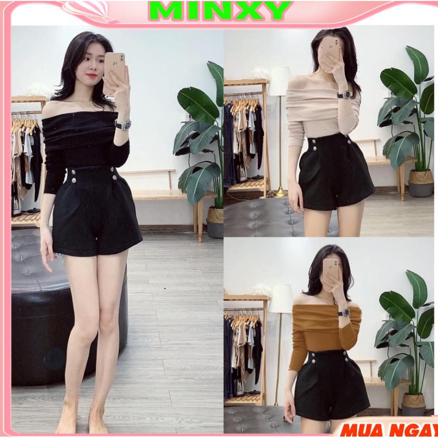 Áo len nữ trễ vai siêu co giãn,áo len dài tay ,chất len tăm 3 mầu, lên đồ Sang Chảnh - Khí chất khỏi bàn,áo len tăm | BigBuy360 - bigbuy360.vn