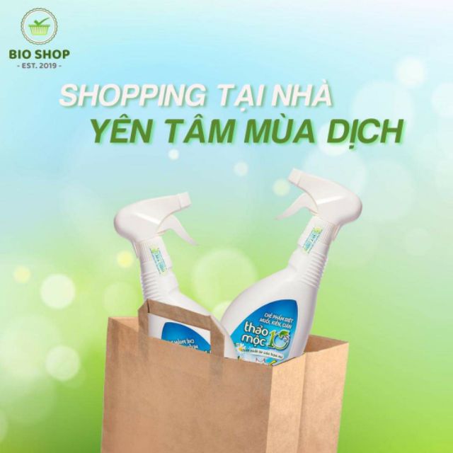 Chai Xịt - Chế Phẩm Sinh Học Diệt Muỗi Kiến Gián Thảo Mộc 10s (Chai 500ml)