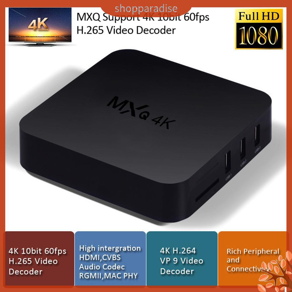 Đầu Mxq 4kx2k Smart Tv Box Android Wifi 1.2ghz 8gb Iptv Network Tv