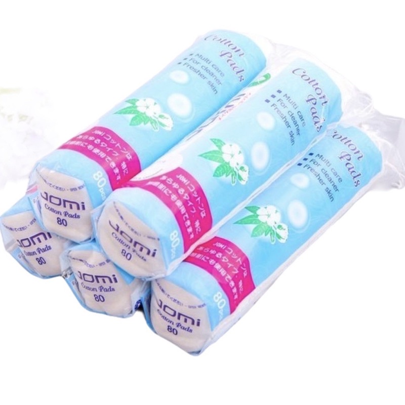 Bông tẩy trang Jomi Nhật Bản 120 miếng - Bông tẩy trang Jomi cotton tự nhiên mềm mịn, nhẹ nhàng