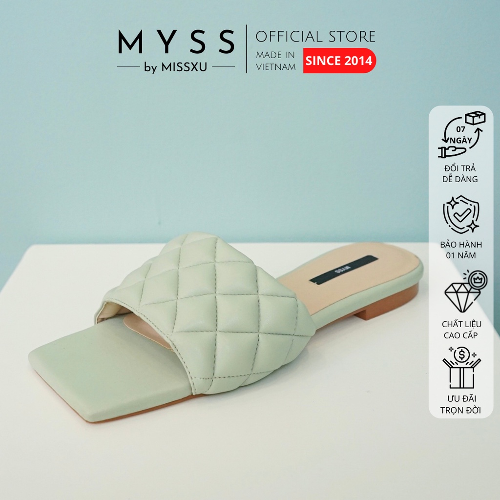 Dép nữ bệt bản ngang 1cm chần ô thời trang MYSS - DE88