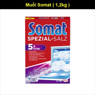 Muối rửa bát Somat 1.2kg Đức - Muối Làm Mềm Nước