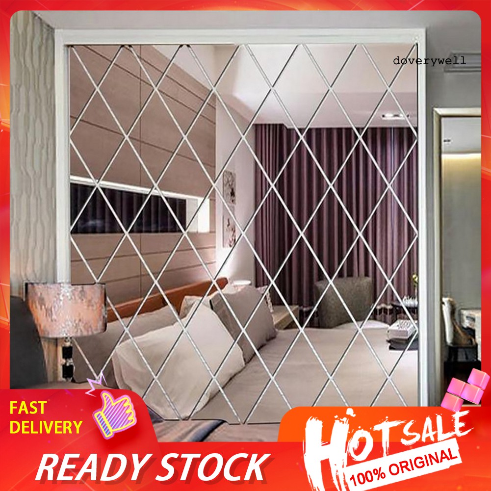 17 / 32 / 58 Miếng Gương Dán Tường Chống Thấm Nước