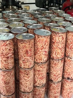 Mực xé hấp nước dừa