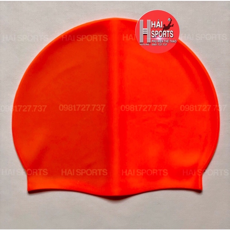 Mũ bơi silicon chống thấm nước tốt -Nón bơi silicon kiểu dáng thể thao ( đủ màu )