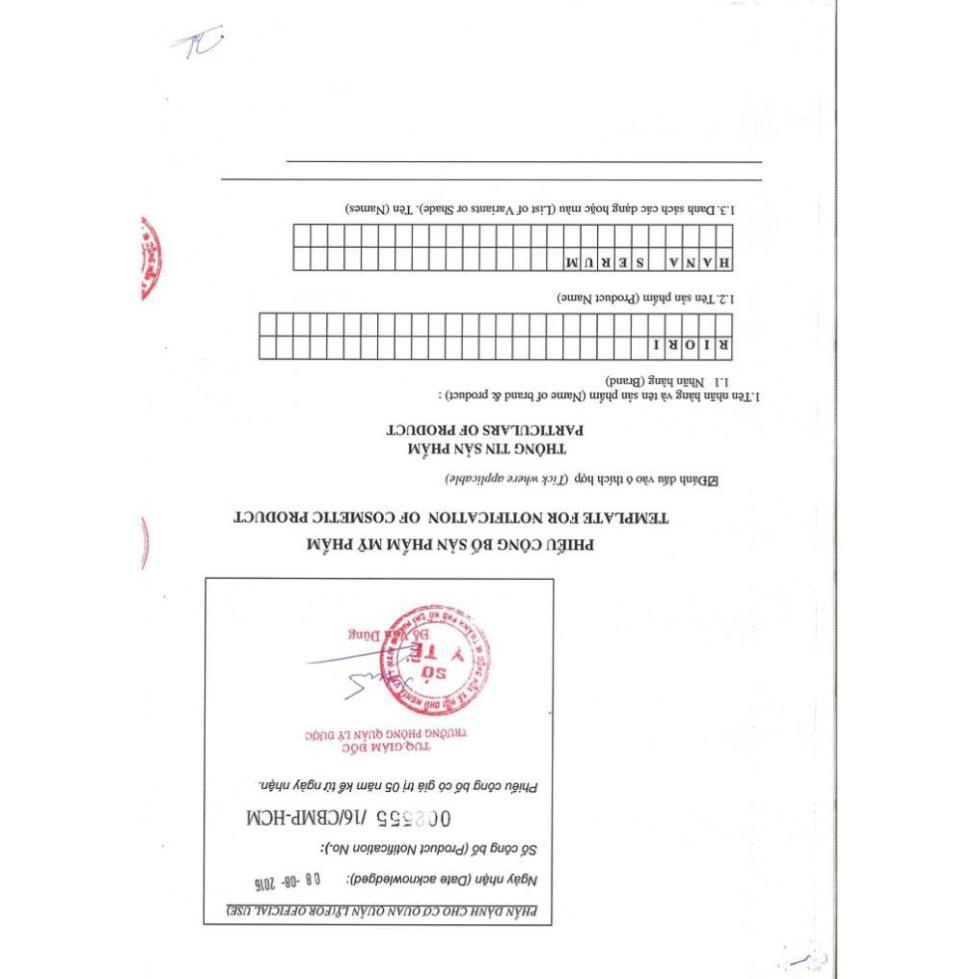 Serum Dưỡng Da Chuyên Sâu RIORI Hana Serum 10ml - Serum Dưỡng Da cao cấp - Mỹ phẩm Hàn Quốc