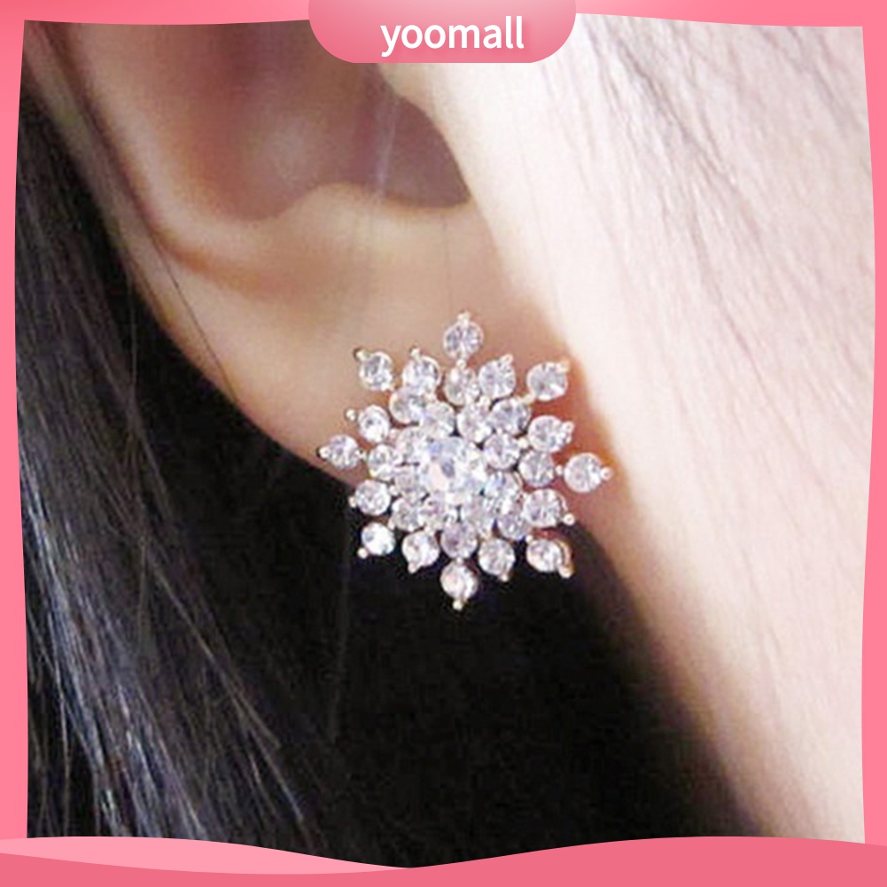 Yomall♡ Bông Tai Hoa Tuyết Thời Trang Cho Nữ
